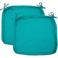 Sigmat Outdoor Seat Cushion Cover Water Repellent Square Chair Cushion Cover-Only Cover Teal 18"X18"X2"(2 Covers)