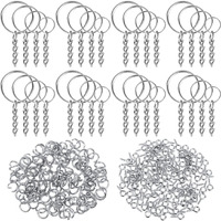 Key Chain Rings, Shynek 360Pcs Key Rings Bulk With Jump Rings And Screw Eye Pins