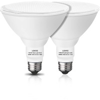 Loxyee Par38 Led Outdoor Flood Light Bulbs 2 Pack,20W(200W Equivalent) E26 Base Flood Light Bulbs,5000K Daylight 1800 Lumens Led Flood Light For Outdoor Garden,Garage,Yards,Non-Dimmable