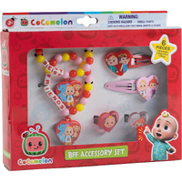 Luv Her Bluey Girls Bff 6 Piece Toy Jewelry Box Set With 2 Rings, 2 Bead Bracelets And Snap Hair Clips Ages 3+