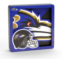 Youthefan Nfl Baltimore Ravens 3D Logo Series Magnets