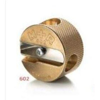 Mobius + Ruppert (M+R) Brass Artists Pencil Sharpener - Choose From 4 Shapes! Made In Germany - Finest In The World! (602 - Double Round)