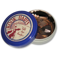 Book Darts Line Markers - 125 Count Tin Mixed Metals Bookmarkers