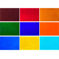 Paljolly 9 Pack Transparent Stained Glass Sheets, 4 X 6 Inch Cathedral Glass Colored Glass Assorted Colors For Stained Glass Projects And Mosaics