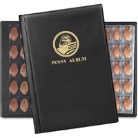 Mudor Pressed Penny Collecting Book, Souvenir Penny Book Holds 380 Coins, Pressed Penny Holder Fits Elongated Stretched Pennies,Quarters Or Nickels