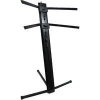 Harmony Audio Ha-Keystand Professional 2-Tier Column Keyboard Stand With 5/8" Mic Mount Ver2.0