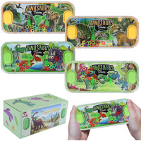 Sevenq Handheld Water Games, 4 Packs Dinosaur Theme Water Toss Ring Game Aqua Toy Water Ring Game For Kids