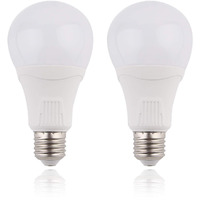 Motion Sensor Light Bulb Outdoor Indoor, 15W (100W Equivalent) Daylight 5000K 1500Lm E26 A21 Radar Motion Activated Dusk To Dawn Light For Stairway, Hallway, Porch, Garage, Driveway, Patio, 2 Pack