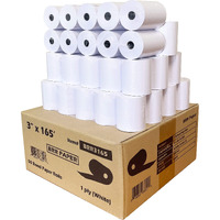 (50 Rolls) 3 X 165 1-Ply Bond Receipt Paper Pos Cash Register Paper Tmu200 Srp275 Star Sp 700 Kitchen Printer Paper Rolls From Nayelish