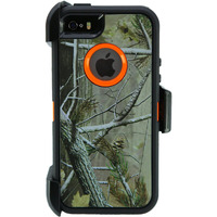 Wallskin Case For Iphone 5S 5 Se (2016) With Screen Protector Heavy Duty Full Body Military Grade Drop Protection Carrying Cover Holder Holster For Men Belt With Clip Stand - Camouflage