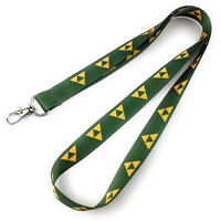 Tennada Triforce Neck Lanyard With Claw Clasp Key Holder, Card Holder, Whistle Holder