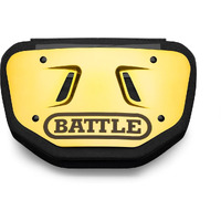 Battle Back Bone Back Plate - Rear Protector Lower Back Pads For Football Players - Backplate Shield With High Impact Foam Backing - Available In Youth And Adult Sizes