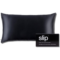 Slip Silk King Pillowcase, Black (20" X 36") - 100% Pure 22 Momme Mulberry Silk Pillowcase - Anti-Aging, Anti-Bedhead, Anti-Sleep Crease