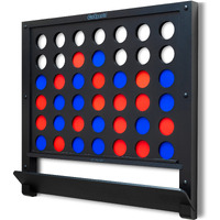 Gosports Wall Mounted Giant 4 In A Row - Jumbo Four In A Row With Coins - Choose Your Style