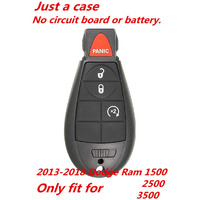 Kawihen Keyless Entry Remote Key Fob Replacement For 2013 2014 2015 2016 20172018 Dodge Ram Truck 1500 2500 3500 Fcc Id: Gq4-53T / P/N: 56046955 (Just A Case)