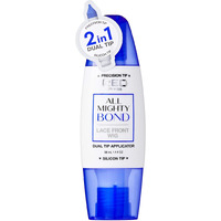 Red By Kiss All Mighty Bond Lace Front Wig Glue, Dual Tip Applicator, Instant Drying, Water Resistant, Strong Hold For Wigs, Frontals, Toupees, Safe For Sensitive Skin