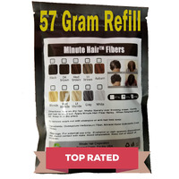 Hair Building Fibers Dark Brown 57 Grams (2 Oz) Minute Hair Refill Hair Loss Concealer That You Can Use For Your Bottles From Competitors Like Toppik, Xfusion (Dark Brown)