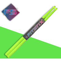 Fitstix Drumsticks For Fitness & Aerobic Workout Classes, Drum Sticks, Strong And Light Weight Design Make A Fun Addition To Any Exercise Routine Or Class. (Uv Green)
