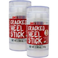Onyx Professional Cracked Heel Stick 2 Pack, Treatment Balm For Dry Rough Feet