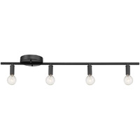 Globe Electric 59968 Monroe 4-Light Slim Profile Track Lighting, Matte Black