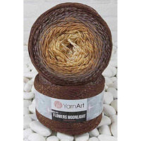 Yarnart Flowers Moonlight Glitter Cotton Yarn, Soft, Rainbow Crochet, Metallic Lurex Handknit Shiny, Silvery Cake, Multicolor Cotton, 1 Skein Weight 9.17Oz Lenght 393.7 Inches, 1 Fine Yarn (3284)