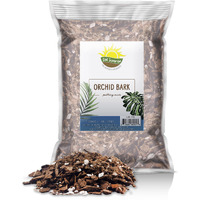 100% Organic Orchid Potting Bark (2 Quarts), All-Natural Usa-Sourced Pine Bark Orchid Mix Additive
