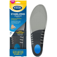 Dr. Scholl's Stabilizing Support Insole Improves Posture, Alignment & Balance. Added Arch Support For Flat Feet & Overpronation (Men's 8-14), Trim To Fit Inserts