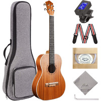 Ranch Baritone Ukulele 30 Inch Ukelele Instrument Kit For Beginners Starter Pack Bundle Gig Bag & Tuner & Strap & Adjustable Tool Set