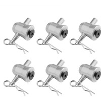 Ottff 6Pack Aluminum Half Conical Coupler With Clips Pins For Stage Truss Trusses Bed Plate Fit F34 F33