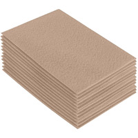Fabricla Acrylic Felt Sheets For Crafts - Soft Precut 9" X 12" Inches (22.5Cm X 30.5Cm) Felt Squares - Use Felt Fabric Craft Sheets For Diy, Hobby, Costume, And Decoration - Sandy, 24 Pieces