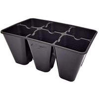 Extra Strength 6 Cell Seedling Starter Trays, 60 Pack (360 Cells), For Seed Germination And Plant Propagation Planting Starting Plugs