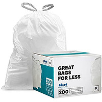 Plasticplace Trash Bags Simplehuman (X) Code K Compatible (200 Count)