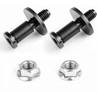 Unigt 38427 Tailgate Striker Bolt Compatible With Chevy Silverado Escalade Avalanche Sierra Come With Nuts Replace 11570162 - Set Of 2