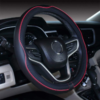 18 Inch Steering Wheel Cover (18'', Black Red)