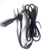 Headset Y Splitter Audio Cable Separate Microphone Headphone Port Gaming Headset Splitter Pc Headphone Adapter Cord For Razer Kraken X/Blackshark V2 Pro/Razer Nari