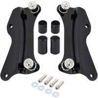Amazicha Vivid Black 4 Point Docking Hardware Kit , 4 Pcs Docking Hardware Covers Compatible For Harley Davidson Touring Street Glide Electra Glide Road Glide Road King 2014-2023