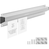 16 Inch Desk Receipt Holder, Silver Kitchen Slide Check Rack,Bill Orders Ticket Holder Tab Aluminium Display Rail For Restaurant Cafes Pubs Bars (Silver-16 Inch)