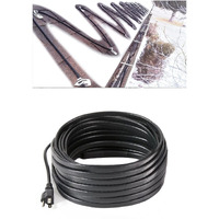H&G Lifestyles Roof Snow De-Icing Kit Self-Regulating-Plug-In Ready Heat Cable 100 Feet 8 Watts Per Foot
