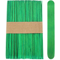 1000 Sticks, Jumbo Wood Craft Popsicle Sticks 6 Inch (Green)