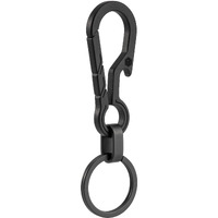 Keyunity Km01 Titanium Edc Keychain Clip With Bottle Opener, Quick Release Carabiner Key Ring Holder For Men (Pvd Black)