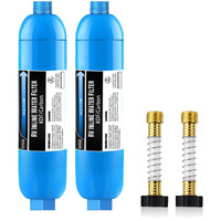 Lifefilter Rv Inline Water Filter With Flexible Hose Protector, Nsf Certified, Reduces Chlorine, Bad Taste, Odor For Rvs And Marines, Drinking, Washing Filter, Dedicated For Rvs, 2 Pack