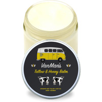 Vanman's Tallow And Honey Balm With No Added Scent - Beef Tallow Face Moisturizer With Grass-Fed/Finished Beef Tallow For Skin, Organic Raw Honey And Beeswax, Cold Pressed Olive Oil - 2.5 Oz