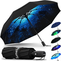 Tumella Unbreakable Windproof Travel Umbrella (Light, Beautiful & Superior), 2023 Ultra-Flex Tech, Compact, Small, Portable, Automatic, Strong, Durable, Premium Grip, Vibrant Designs, Folding Umbrella