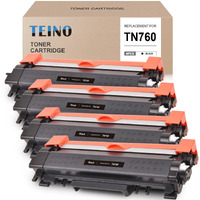 Teino Remanufactured Toner Cartridge Replacement For Brother Tn760 Tn 760 Tn730 To Use With Brother Dcp-L2550Dw Mfc-L2710Dw Mfc-L2750Dw Hl-L2370Dw Hl-L2395Dw Hl-L2350Dw (Black, 4 Pack)