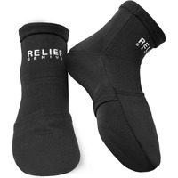 Relief Genius Cold Therapy Socks With Reusable Gel Ice Packs - Achieve Relief From Sprains, Muscle Pain, Bruises, Swelling, Edema, Chemotherapy, Arthritis, Post Partum Foot (Black, Large)