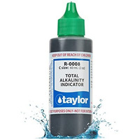 Taylor R-0008-C, Total Alkalinity Indicator, 2 Ounce, For Testing Total Alkalinity Levels In Pool And Spas, Dropper Refill For Water Test Kits, Replace Annually | Made In The Usa