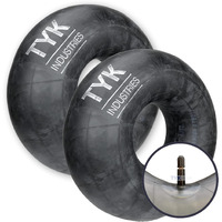 Pair Of Tyk 15X6-6 Lawn Mower Tire Inner Tubes With Tr13 Valve Stems, 15X6.00-6, 15X600-6 Tubes