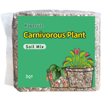 Kapecute Carnivorous Plant Soil Mix 3 Qts, Include Perlite And Sphagnum Moss Debris, Great Potting Soil For Venus Fly Traps, Pitcher Plants, Sundews