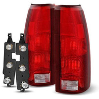 Acanii - For 1988-1998 Chevy/Gmc C10 C/K 1500 2500 3500 Silverado Yukon Suburban Tahoe Tail Lights Lamps W/Circuit Board