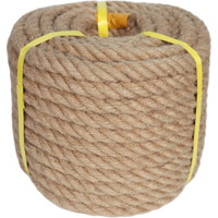 Twisted Manila Rope (3/4 In X 100 Ft) Jute Rope Natural Hemp Rope For Crafting, Swing Bed, Railing, Docks